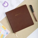Vegan Deri 16,5x16,5 cm Esnek Kapak Defter