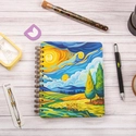 Sert Kapak Noktalı Spiralli 16,5x20 cm Not Defteri