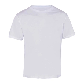 Bisiklet Yaka 1/24 Kompakt Penye Tişört Beyaz