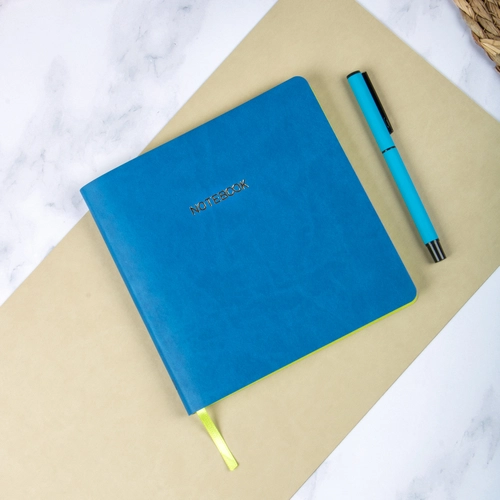 Vegan Deri 16,5x16,5 cm Esnek Kapak Defter