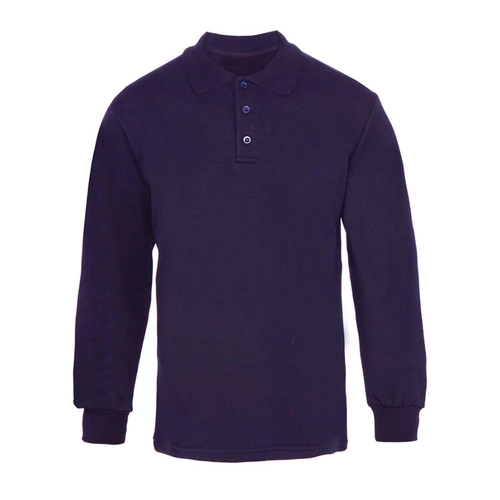 Polo Yaka 3 İplik Sweatshirt