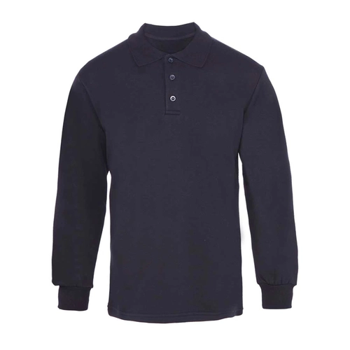 Polo Yaka 3 İplik Sweatshirt