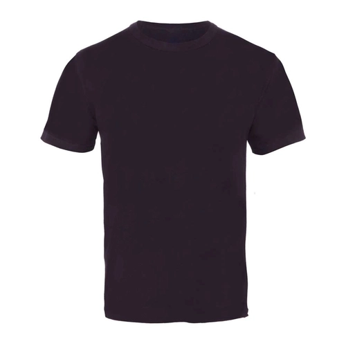 Bisiklet Yaka 1/30 Kompakt Penye Tişört Siyah