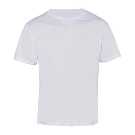 Bisiklet Yaka Open End Tişört Beyaz