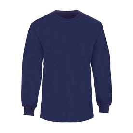 Bisiklet Yaka 3 İplik Sweatshirt Lacivert