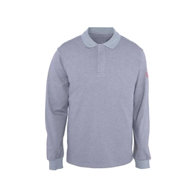 Alev Almaz Polo Yaka Sweatshirt Gri