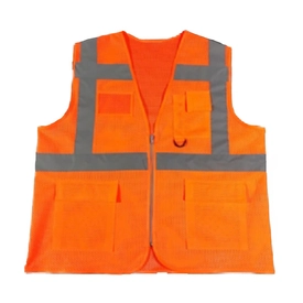 Fileli Mühendis İkaz Yeleği Turuncu