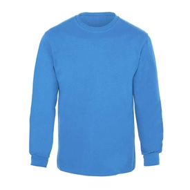Bisiklet Yaka 3 İplik Sweatshirt Turkuaz