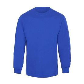 Bisiklet Yaka 2 İplik Sweatshirt Saks Mavi