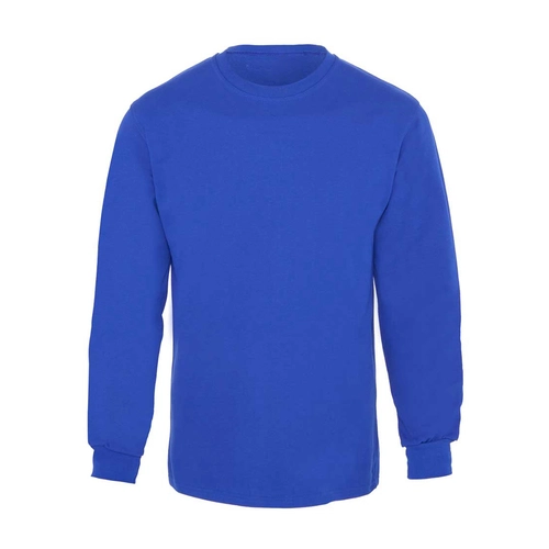Bisiklet Yaka 2 İplik Sweatshirt Saks Mavi